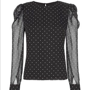Intermix polka dot blouse